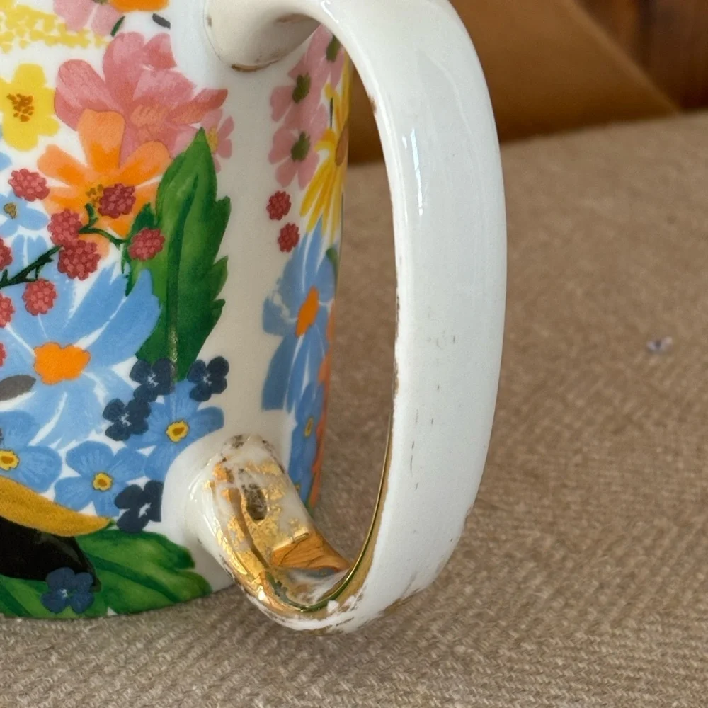 RIFLE PAPER CO. Marguerite Porcelain Mug